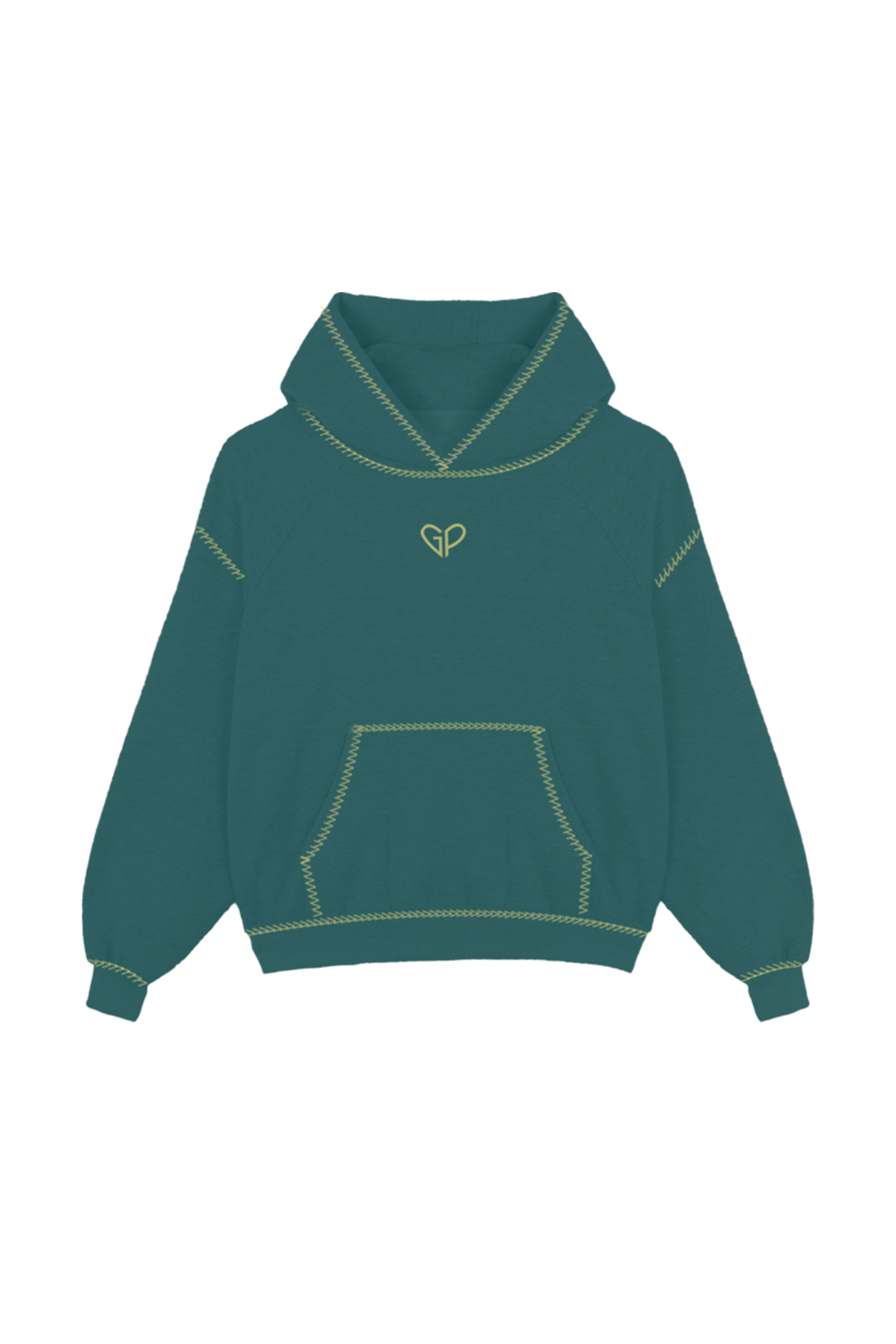 LIME GP BOXY-FIT HOODIE