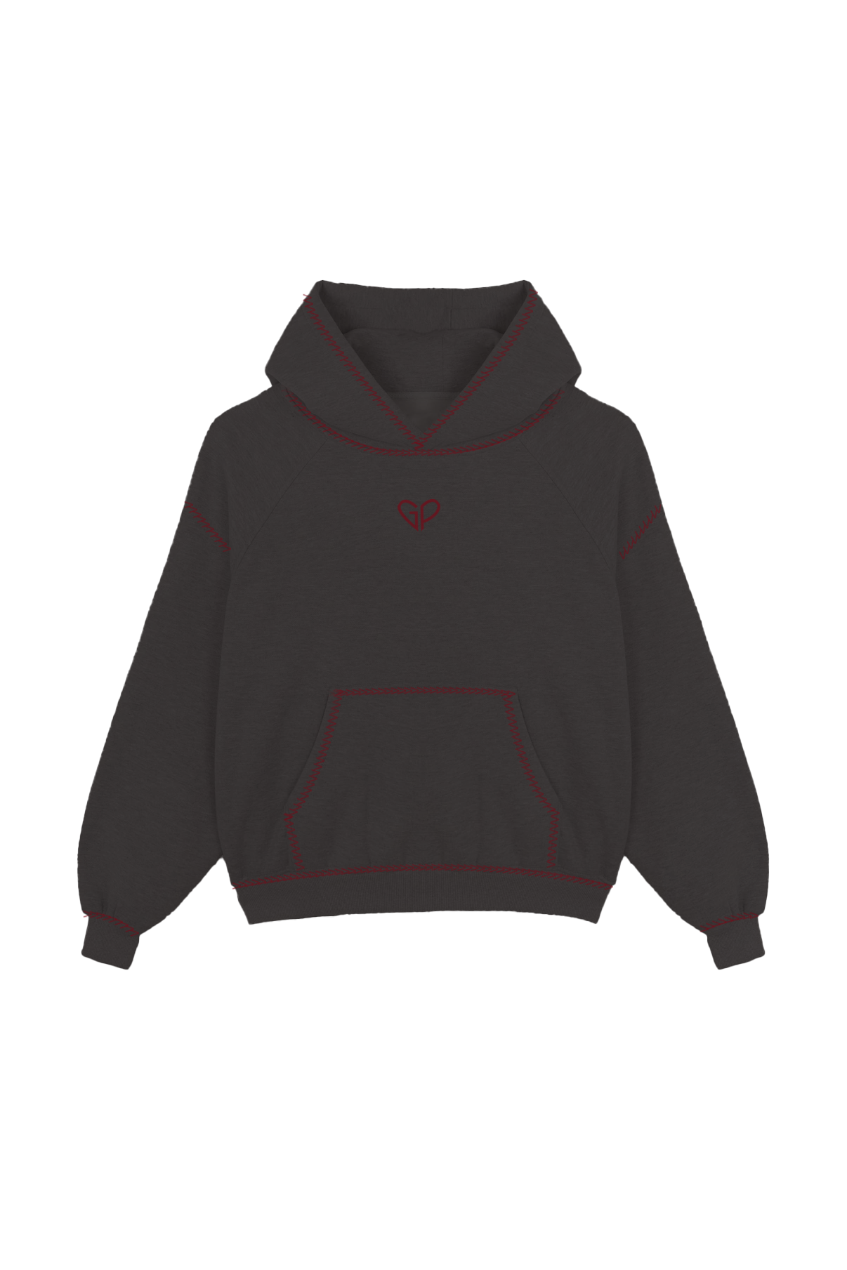 DARK GREY GP BOXY-FIT HOODIE