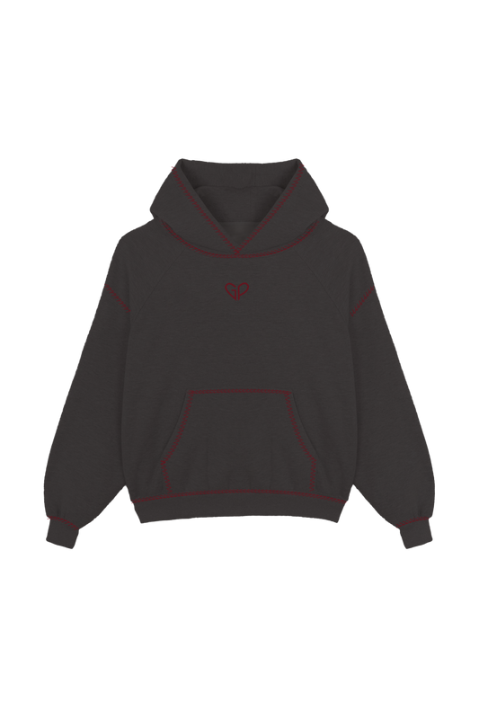 DARK GREY GP BOXY-FIT HOODIE