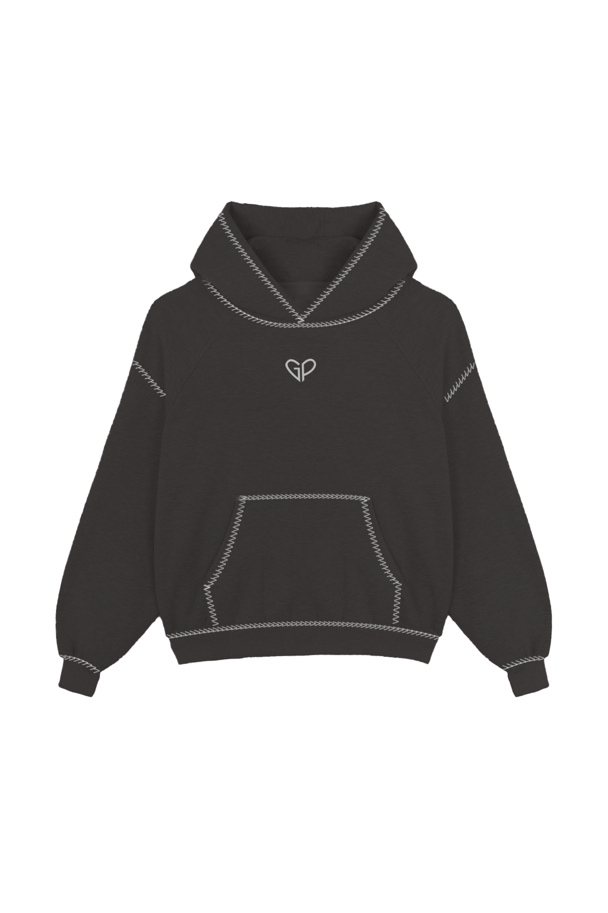 BLACK GP BOXY-FIT HOODIE