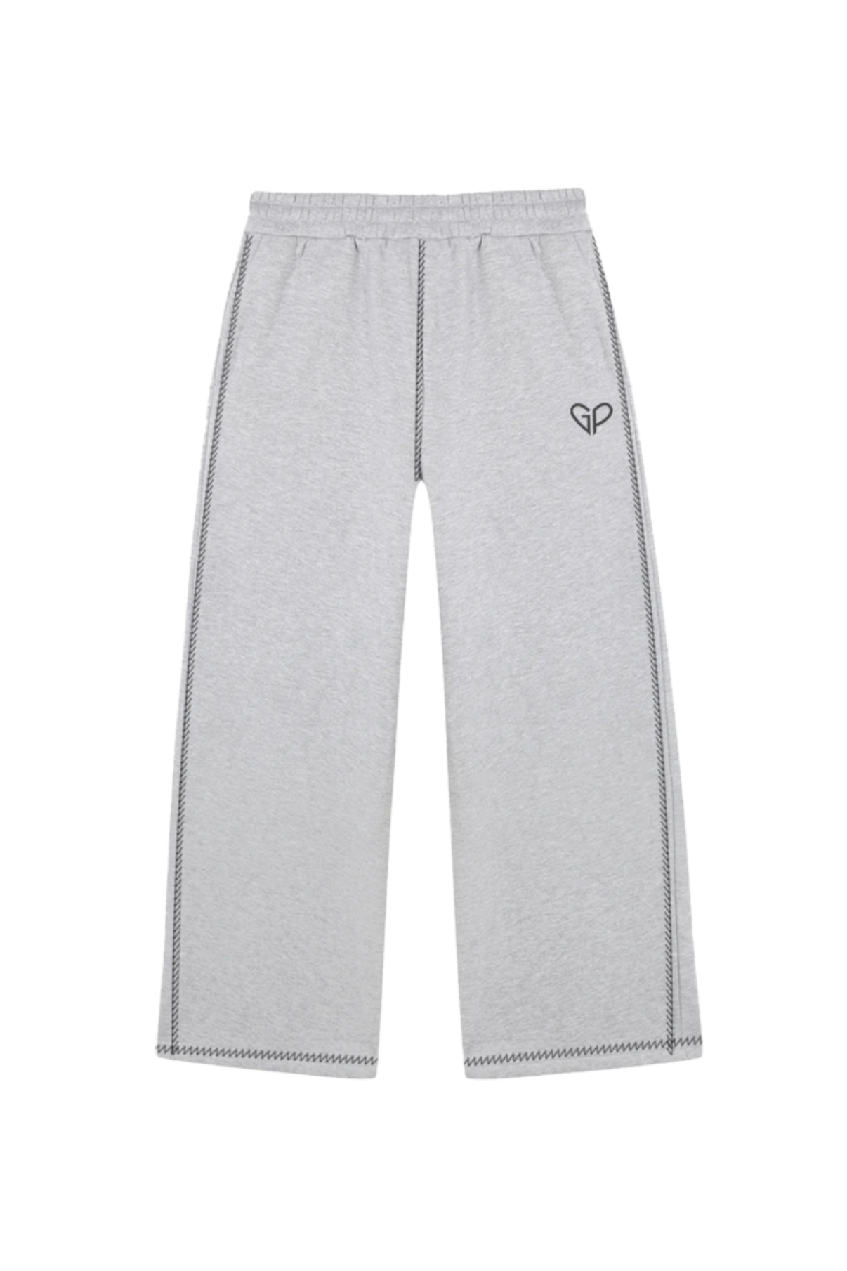 LIGHT GREY GP STRAIGHT-LEG SWEATPANTS