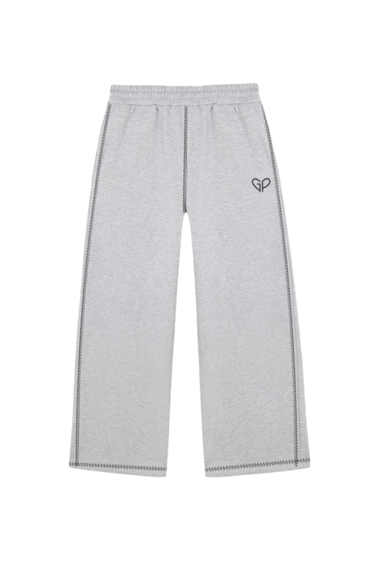 LIGHT GREY GP STRAIGHT-LEG SWEATPANTS